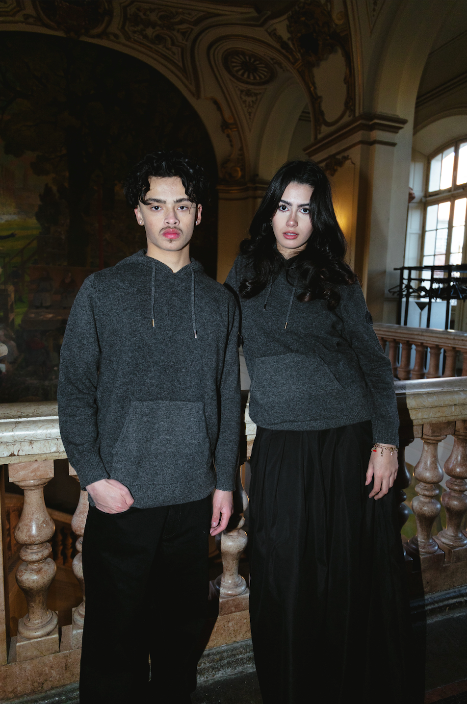 Hoodie Louis Anthracite Grey