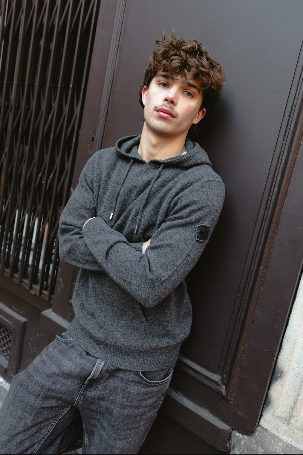 Hoodie Louis Anthracite Grey